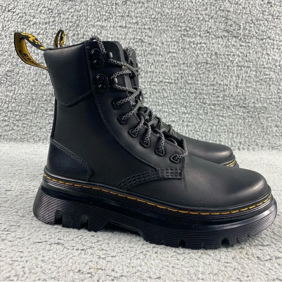 NEW DR. MARTENS Tarik Wyoming Boots Black Unisex Lace-Up Ankle Womens 7 Mens 6 - Picture 2 of 15